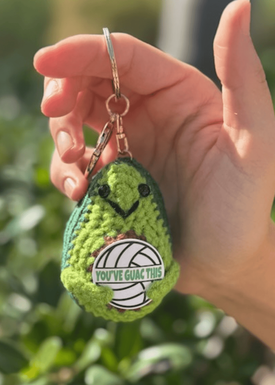 Avocado Volleyball Keychain